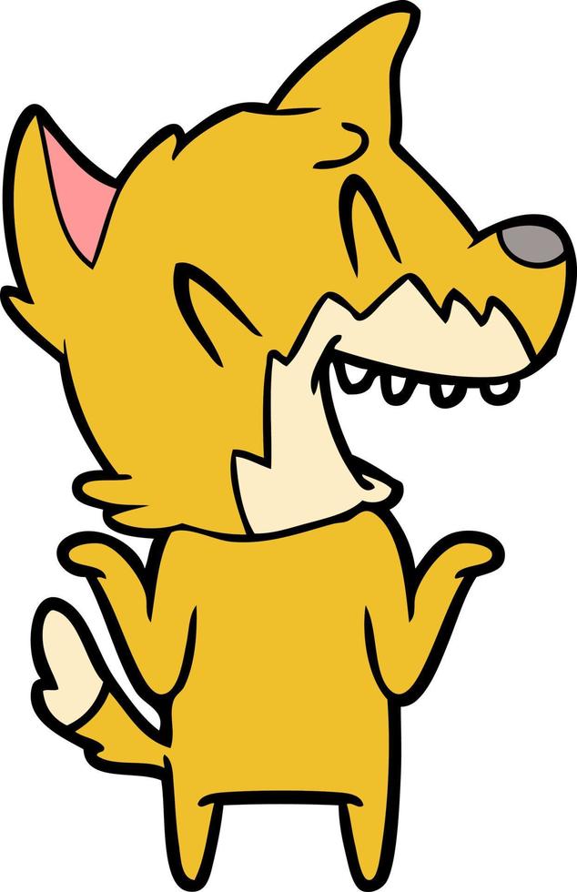 Vector fox character in cartoon style