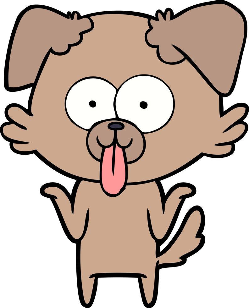 Vector dog character in cartoon style