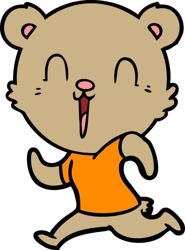 Vector bear character in cartoon style