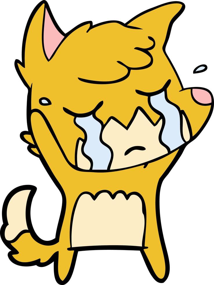 Vector fox character in cartoon style
