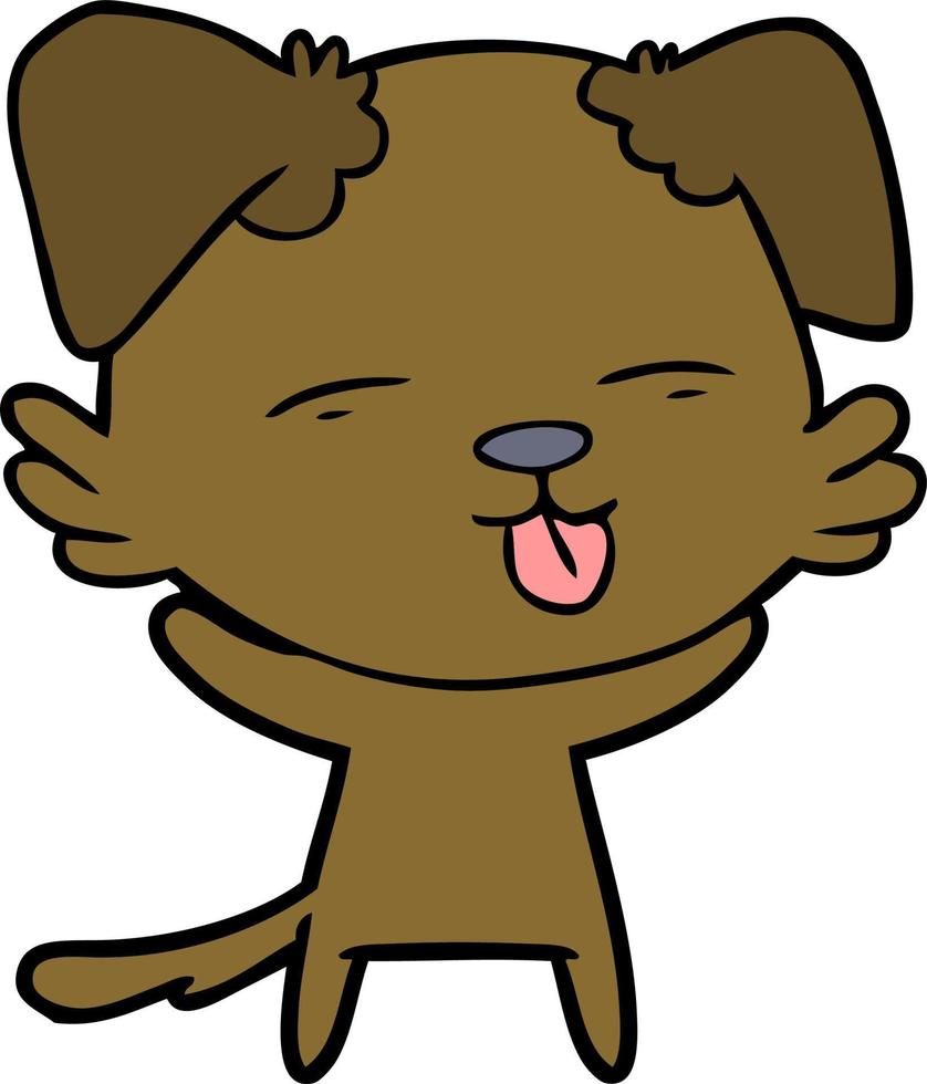 Vector dog character in cartoon style