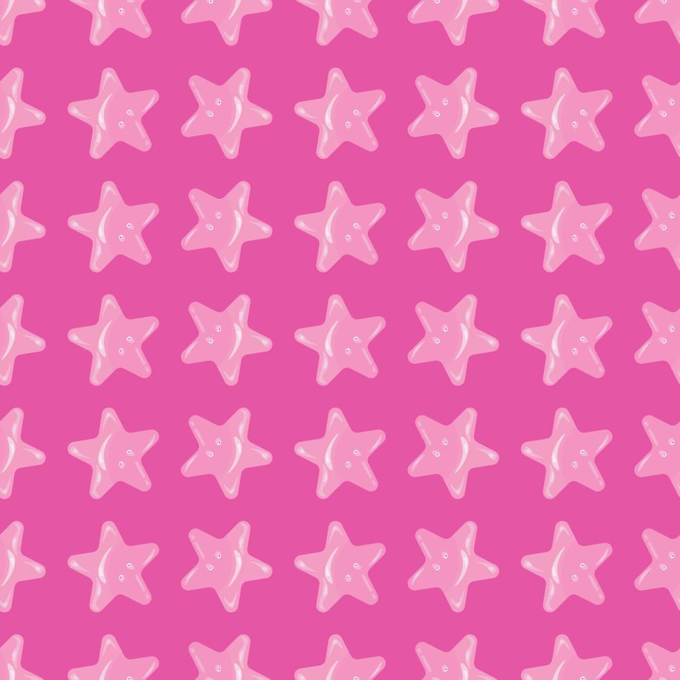 Sea star pattern, illustration, vector on white background