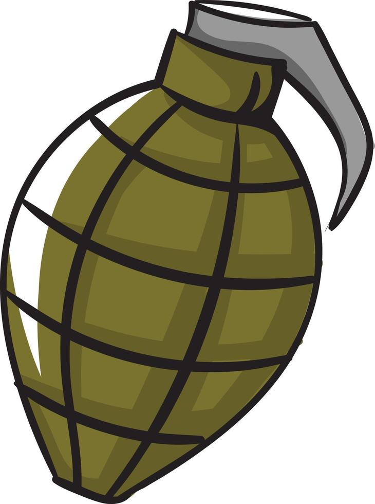 granada pequeña, ilustración, vector sobre fondo blanco