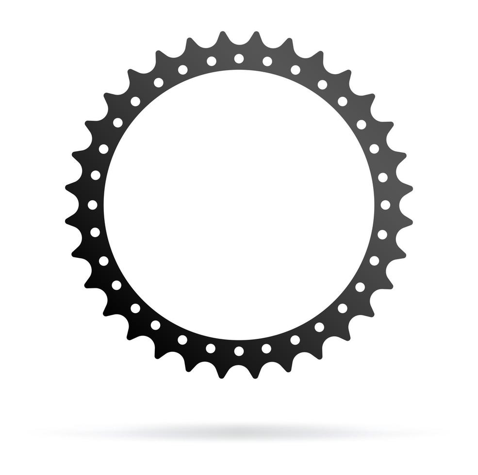 Vector illustration, bicycle gear star