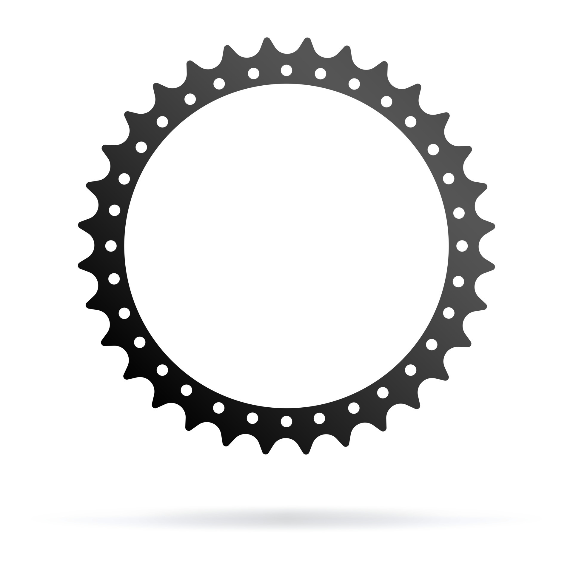 Vector illustration, bicycle gear star 13732489 Vector Art at Vecteezy