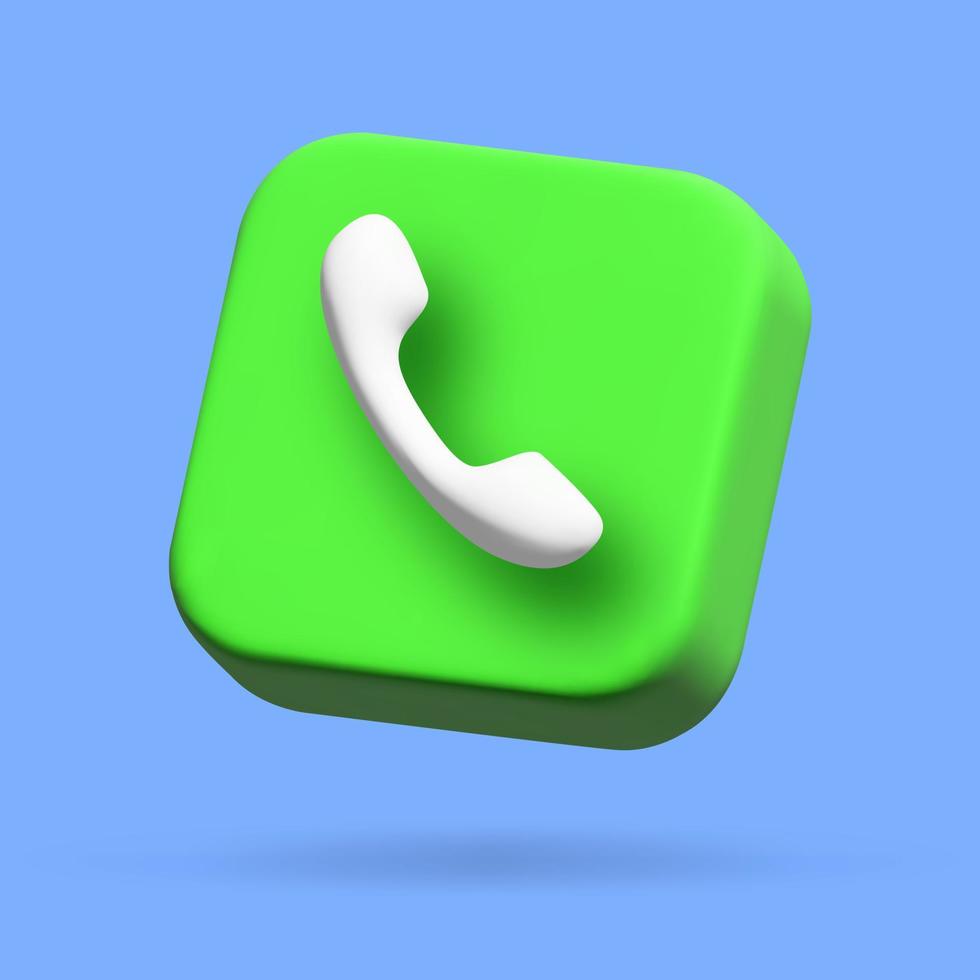 social media phone icon. 3d vector cartoon illustration. speech bubble