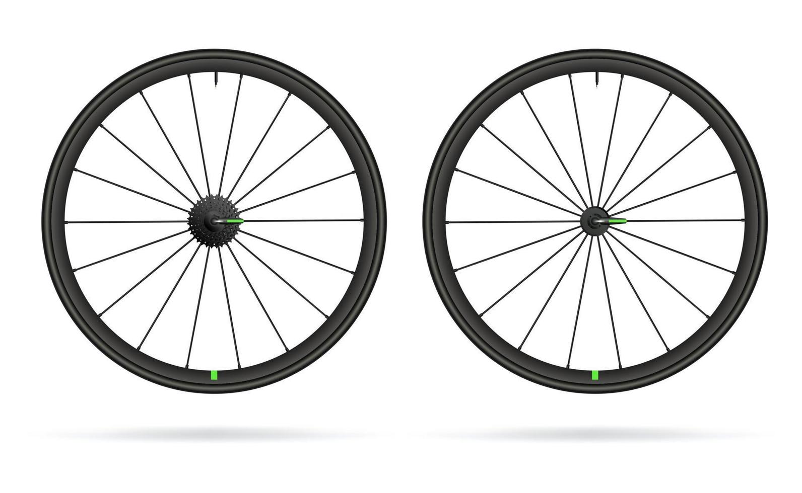 ilustración vectorial, ruedas de bicicleta, llantas de carretera 13732563  Vector en Vecteezy