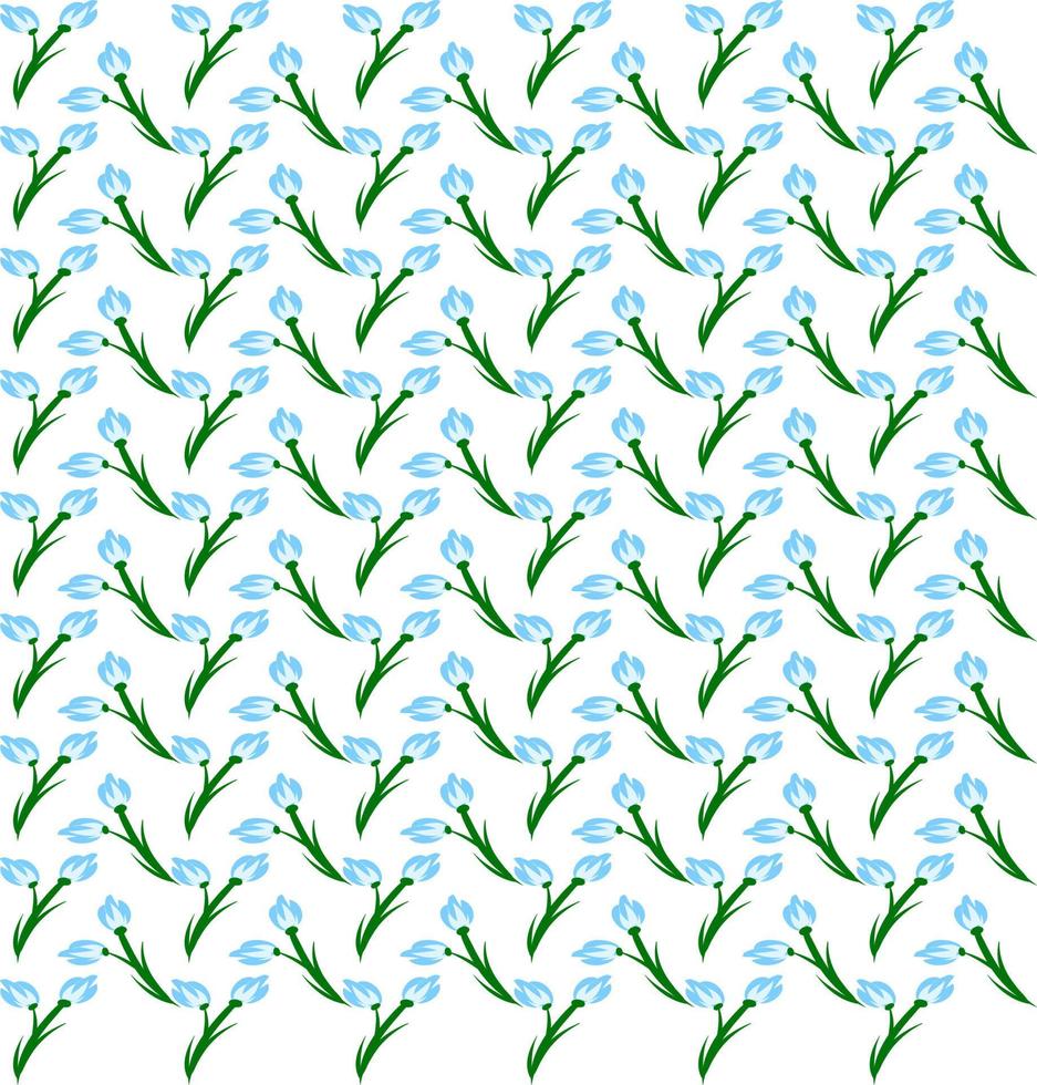 Snow drop wallpaper, illustration, vector on white background.