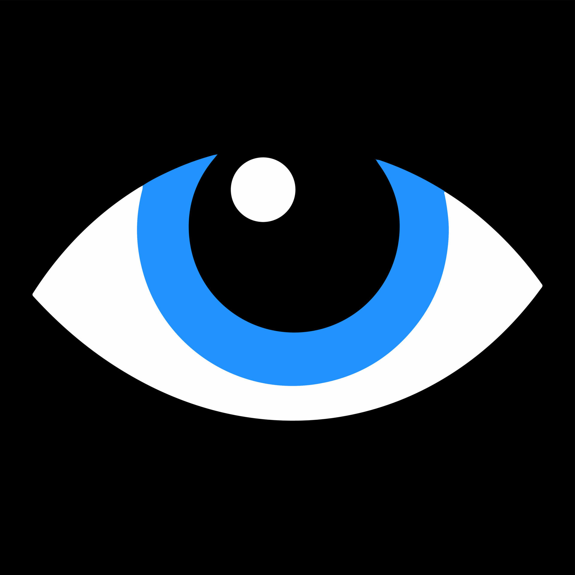 Vector doodle eye illustration abstract shape, retro bright hand drawn ...