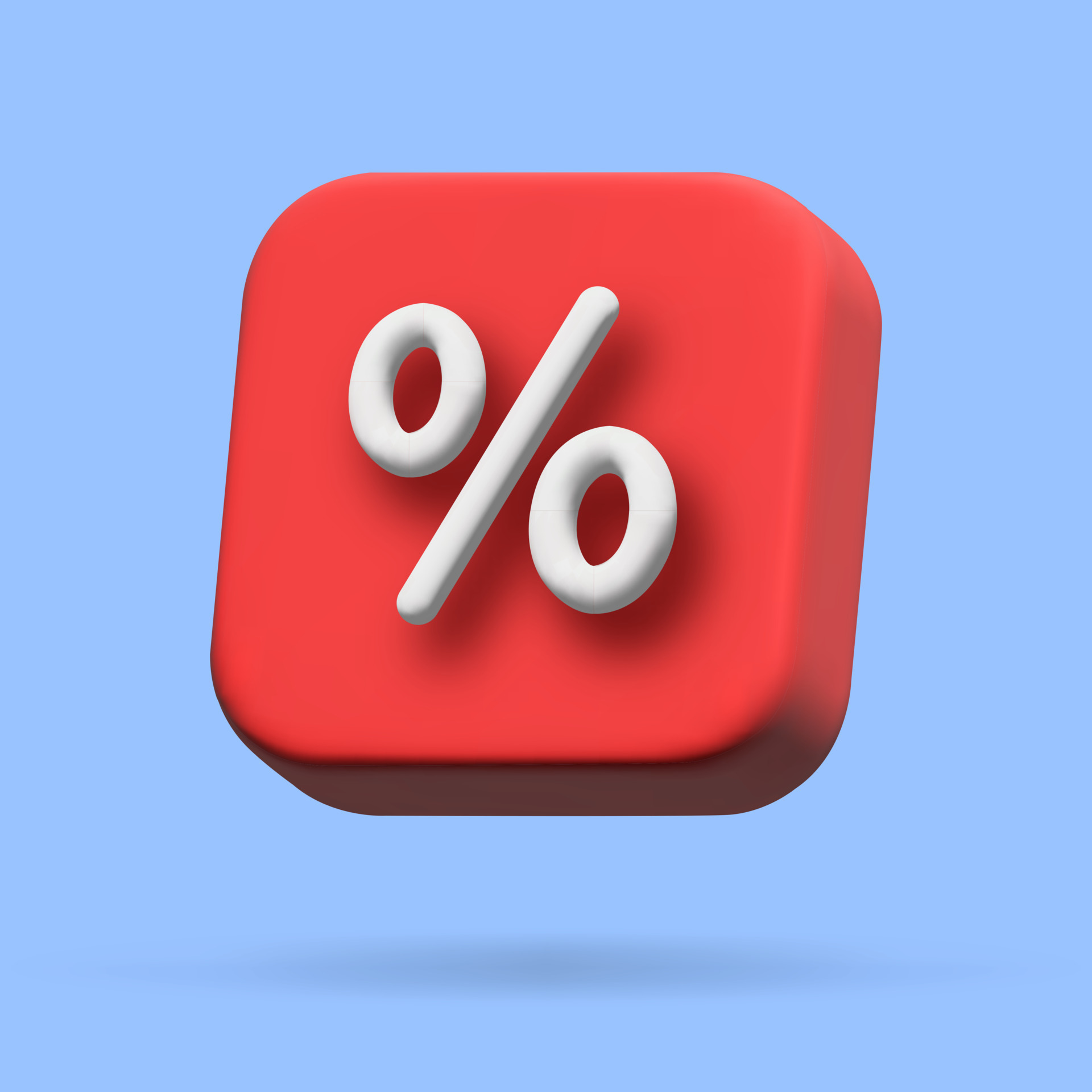 Percent sign. Percentage, discount, sale, 3d vector icon illustration. 13732810 Vector Art at
