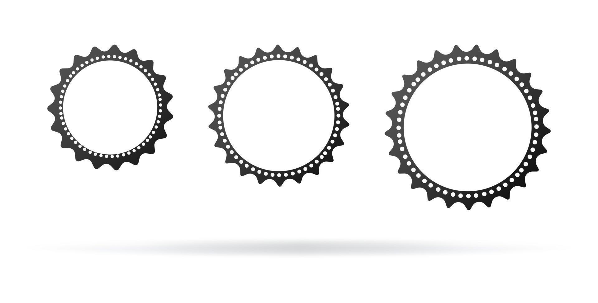 Vector illustration, bicycle gear star