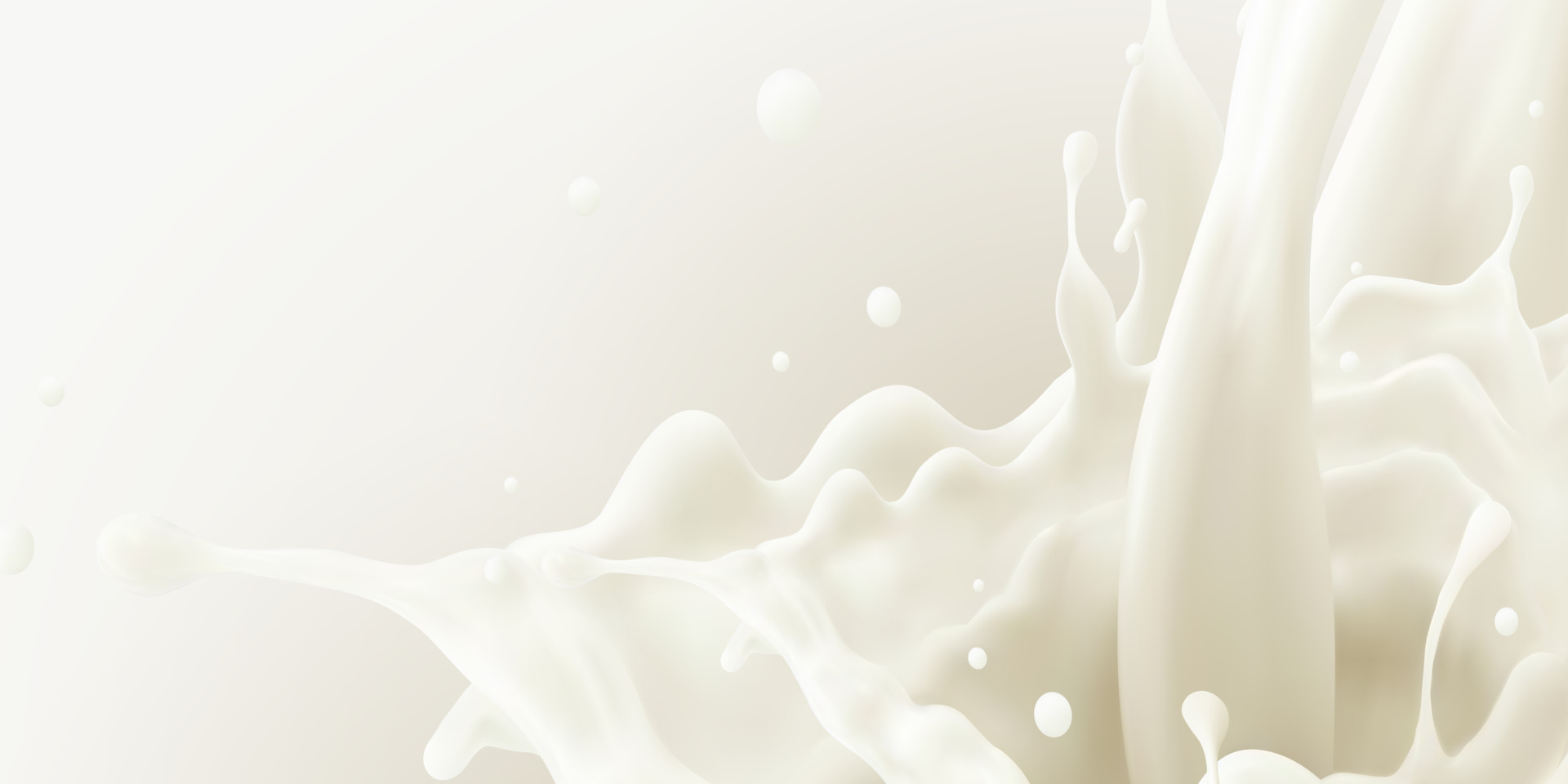Milk jet background, milky splash, vector realistic liquid white splash