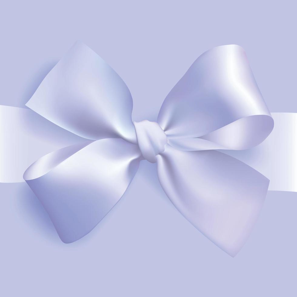 Vector illustration.Decorative lilac ribbon bow, realistic holiday rope  isolated background with transparent shadow. 13732972 Vector Art at Vecteezy