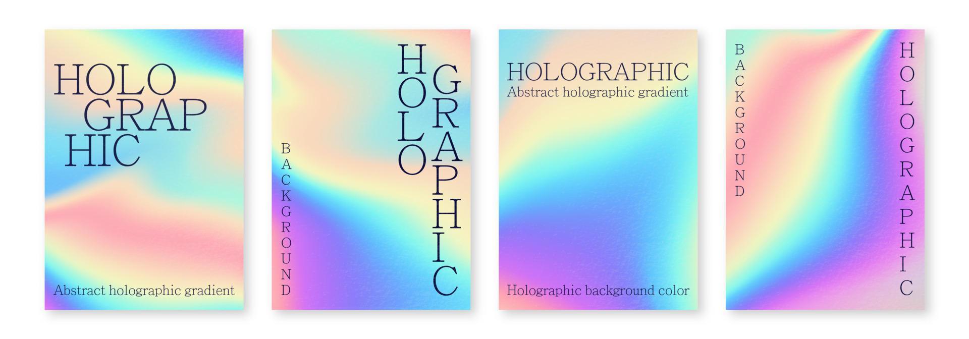 Multicolored bright background with iridescent tints of color. Holographic effect, color gradient transitions.1 vector