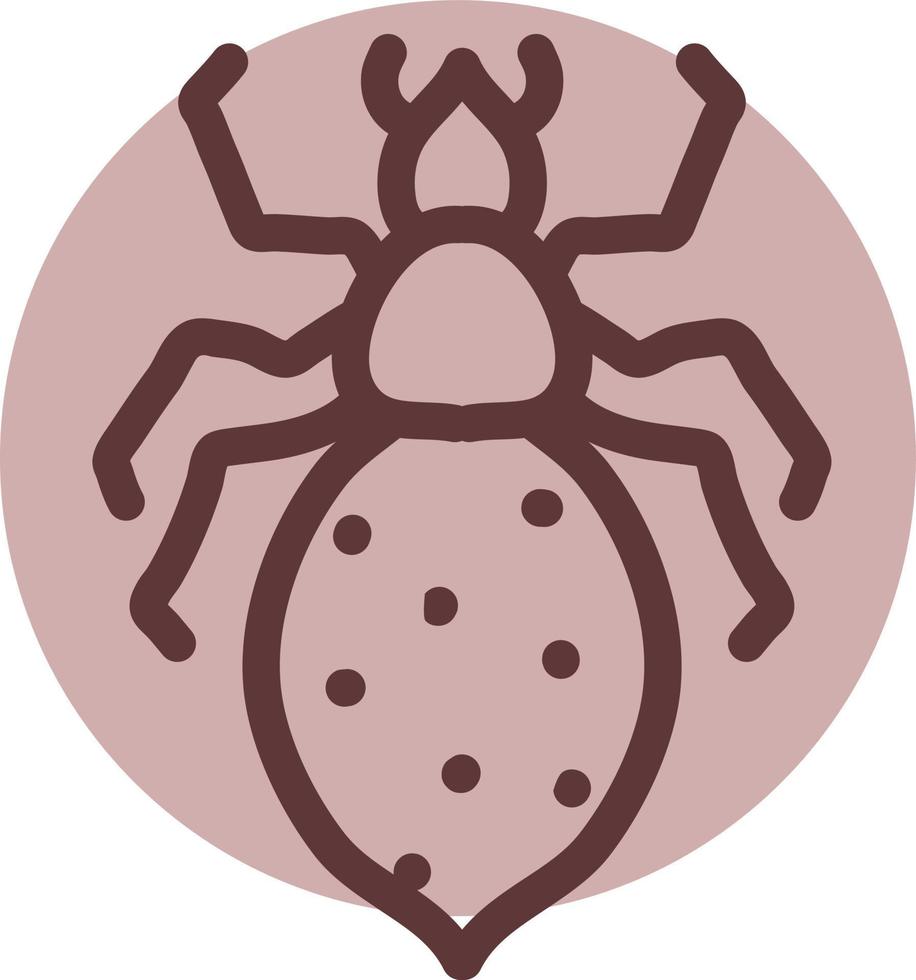 Beetle bug, illustration, vector on a white background.