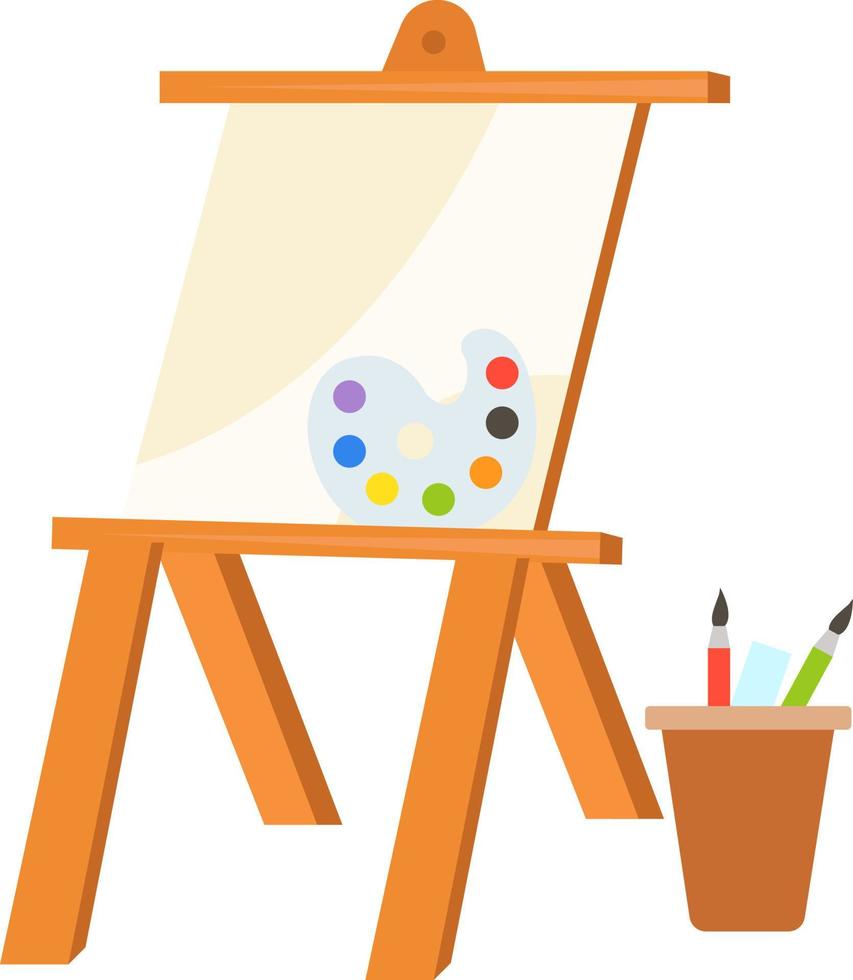 Paint board ,illustration, vector on white background.