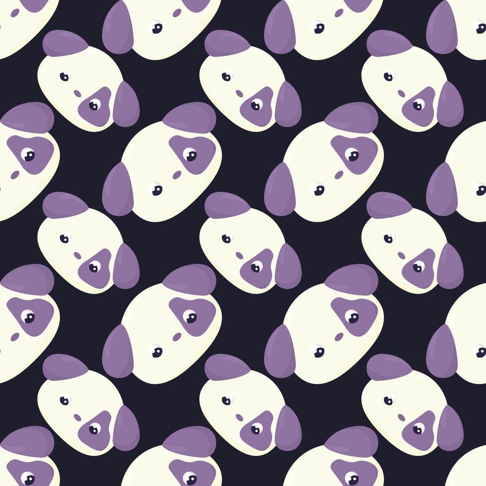 Cute dog pattern , illustration, vector on white background