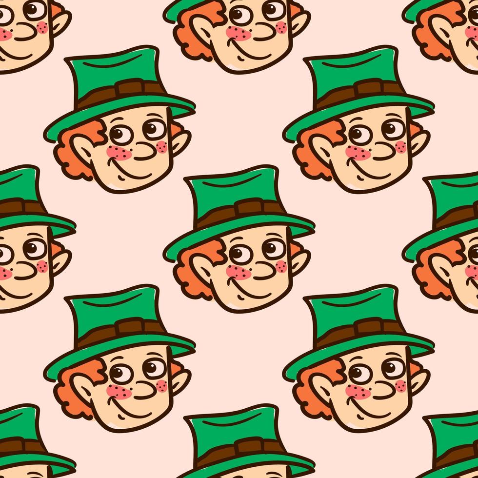 Irishman pattern , illustration, vector on white background