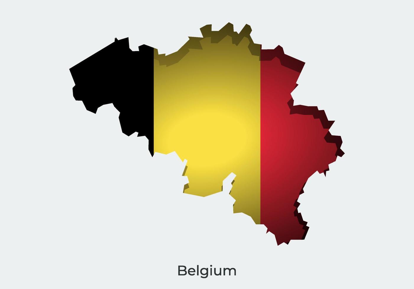 Belgium flag. Paper cut style design of official world flag. Fit for banner, background, poster, anniversarry template, festival holiday, independent day. Vector eps 10