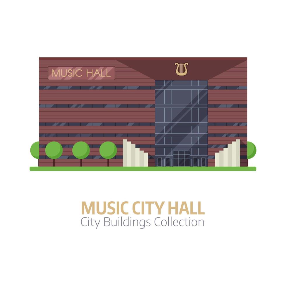 Music City Concert Hall vector