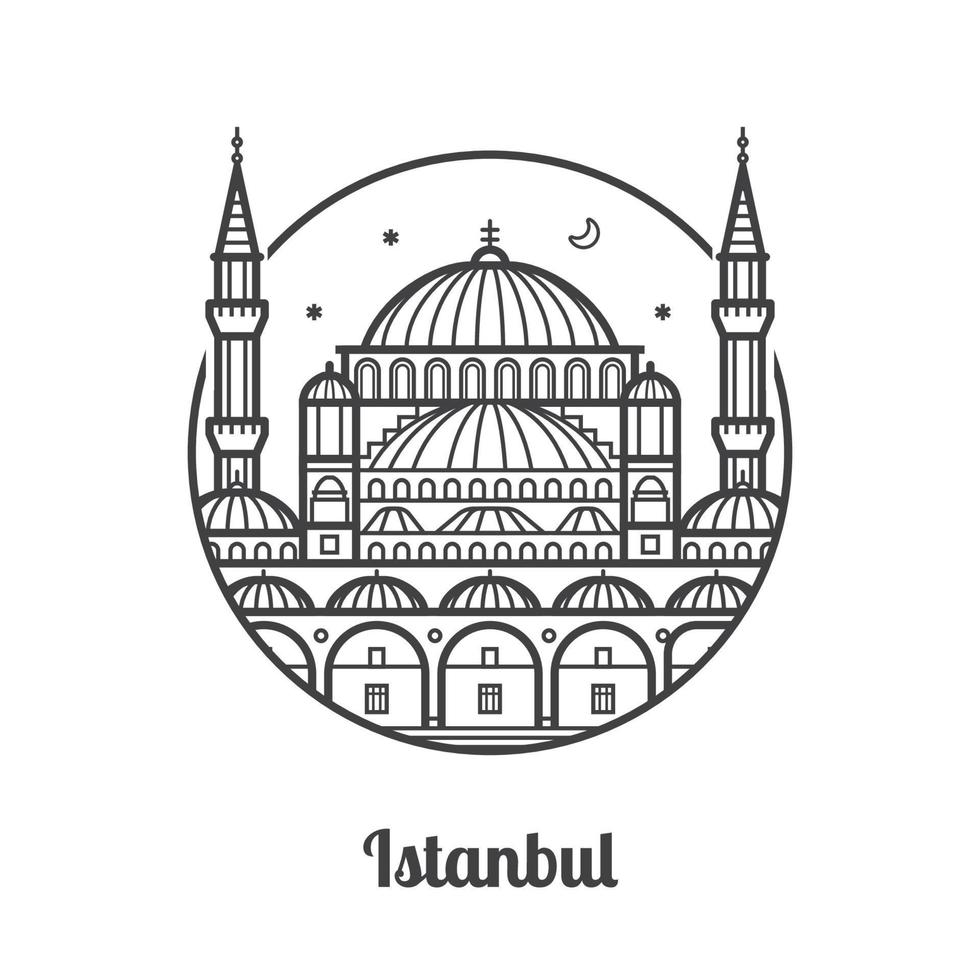 Travel Istanbul Icon vector