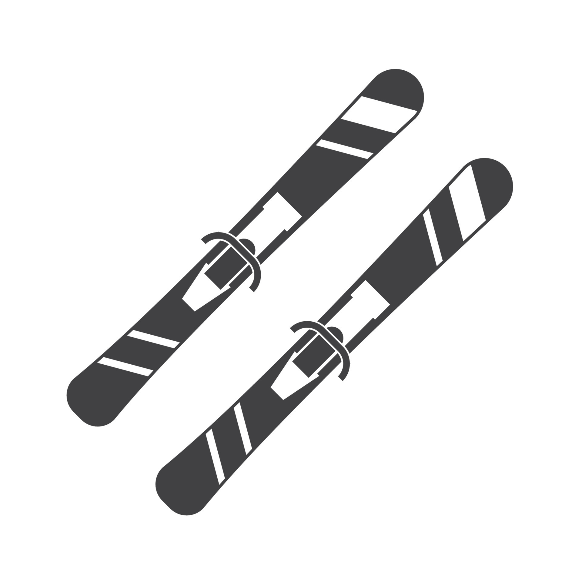 Simple Skis Outline Vector Icon 13733479 Vector Art at Vecteezy