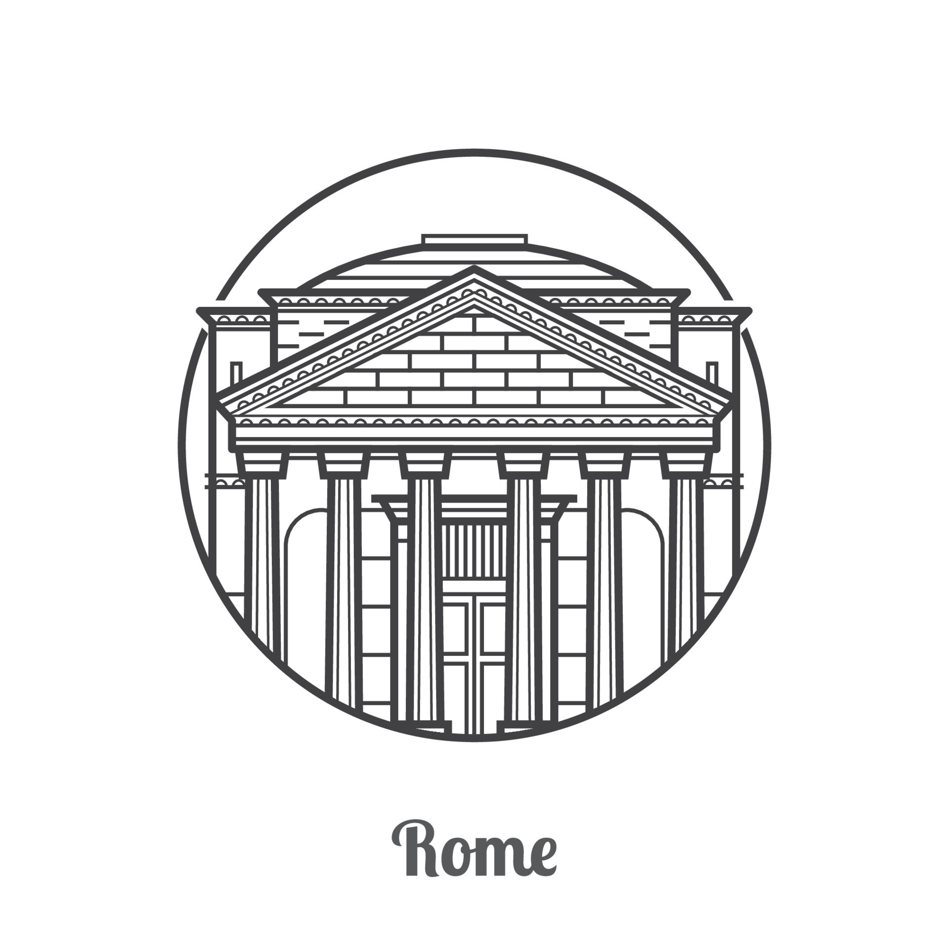 Travel Rome Icon 13733515 Vector Art at Vecteezy