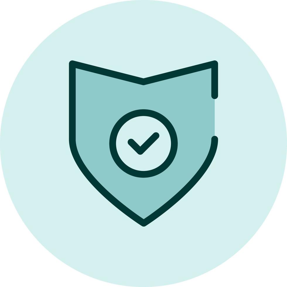 Protect icon, illustration, vector on a white background.
