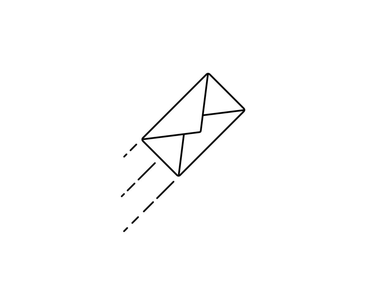 Message Icon Symbol, Email or News Sign For Pictogram, Logo, Art Illustration, Website, Apps or Graphic Design Element. Vector Illustration