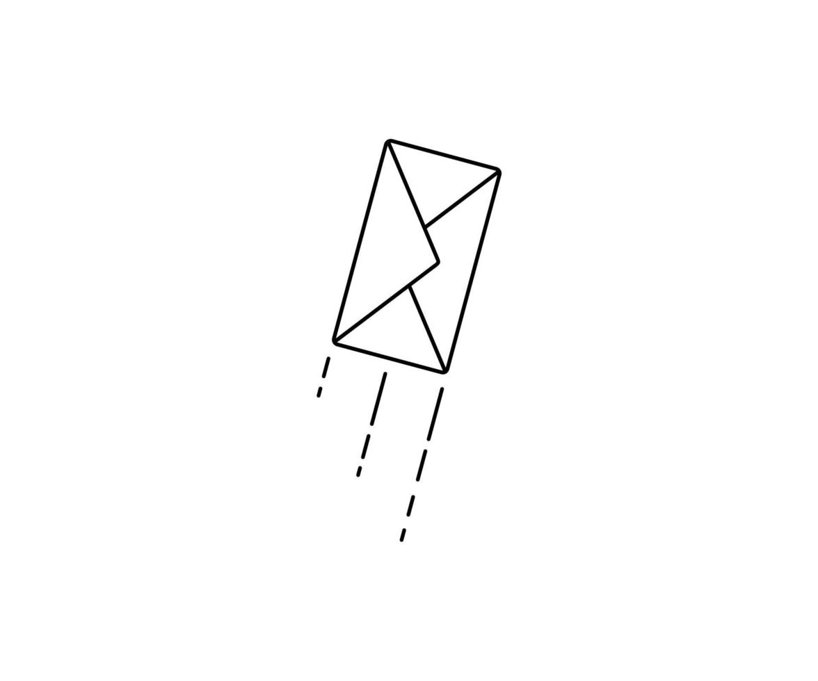 Message Icon Symbol, Email or News Sign For Pictogram, Logo, Art Illustration, Website, Apps or Graphic Design Element. Vector Illustration