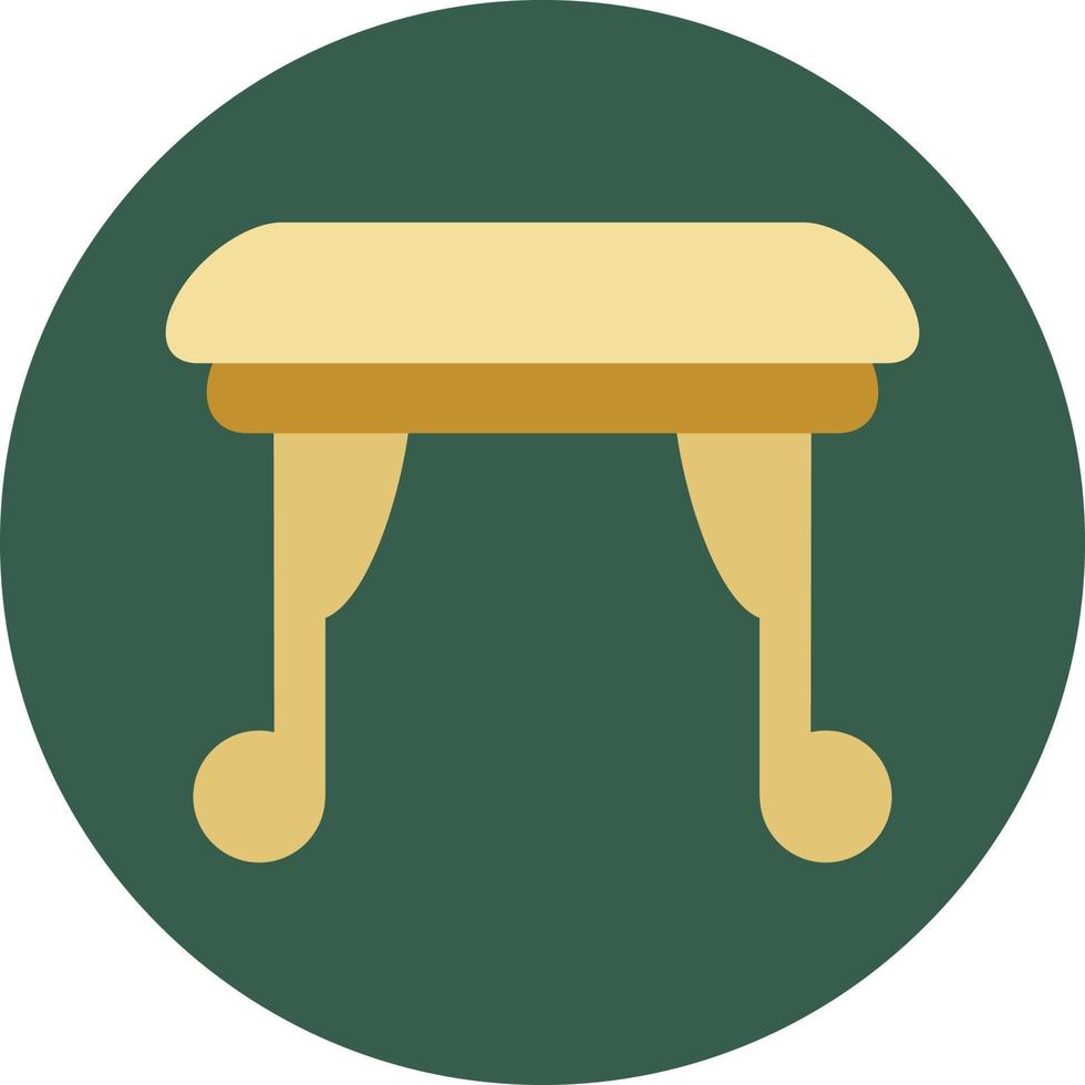 Retro stool, illustration, vector, on a white background. vector