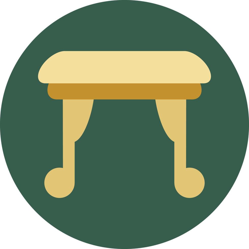 Retro stool, illustration, vector, on a white background. vector