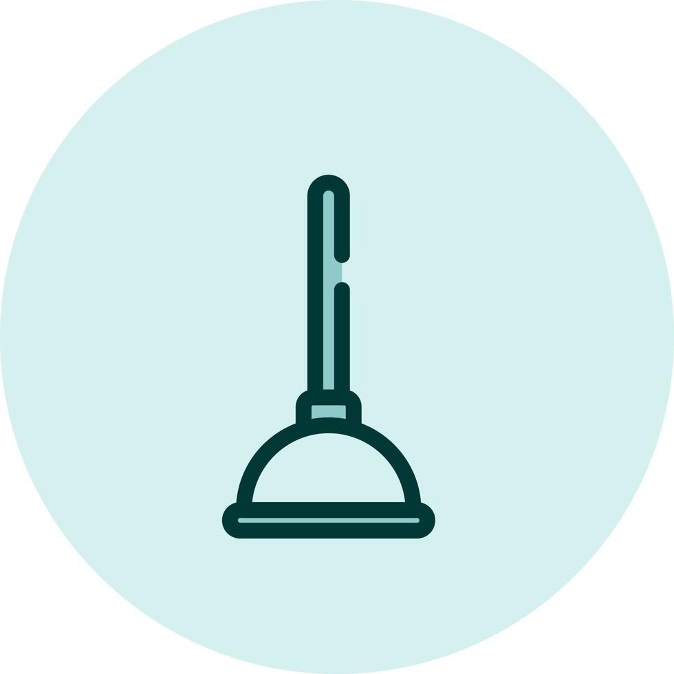 Toilet plunger, illustration, vector on a white background.