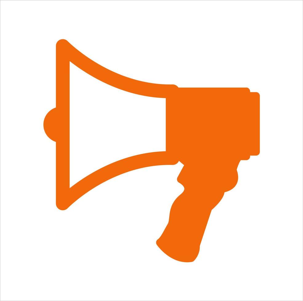 Megaphone. Loudspeaker, speaker, bullhorn alert. Vector illustration in flat style. Advertising and business promotion symbol