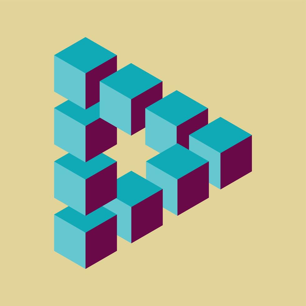 optical illusion for fun vector