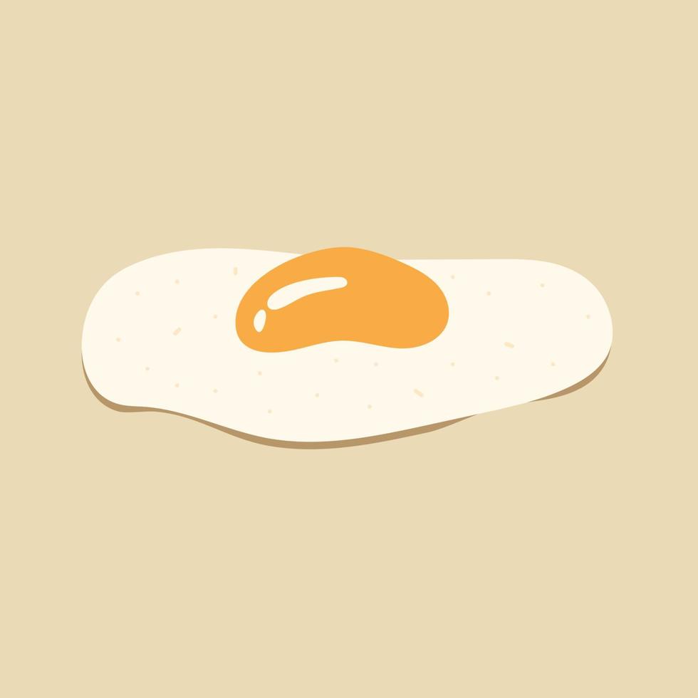 ilustración de huevo upp del lado soleado vector