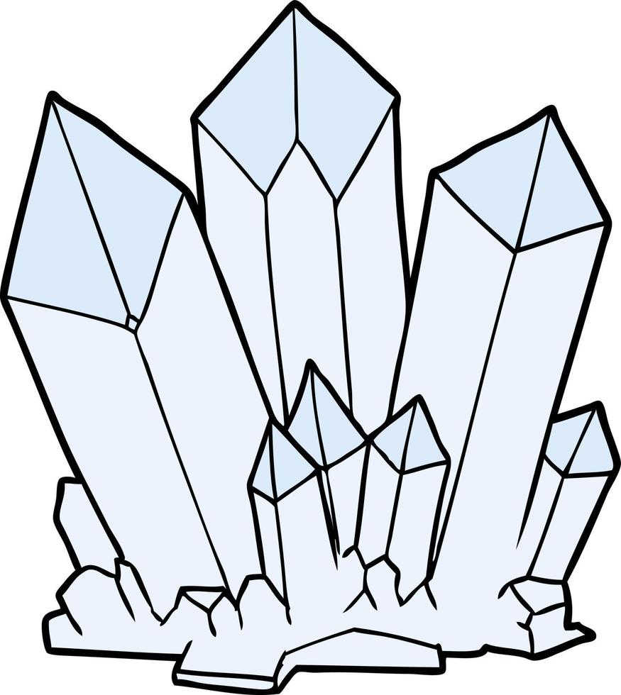 cristales aislados de dibujos animados vector