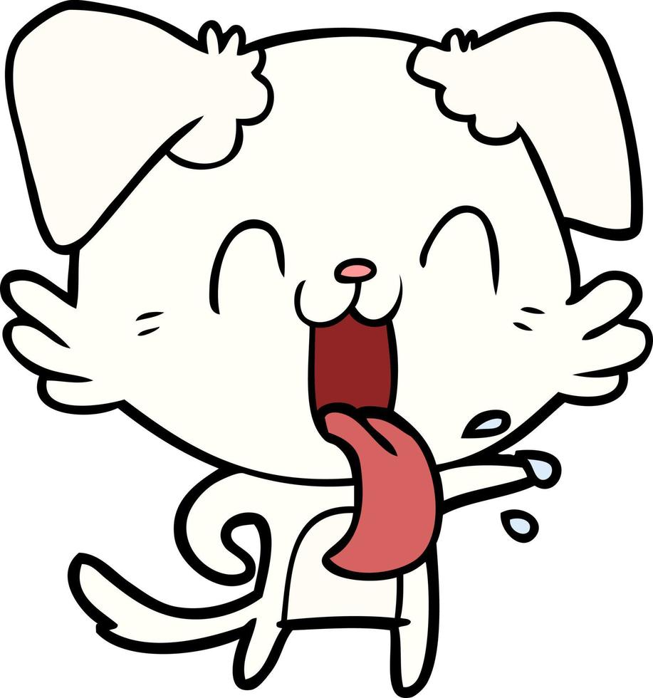 Vector dog character in cartoon style