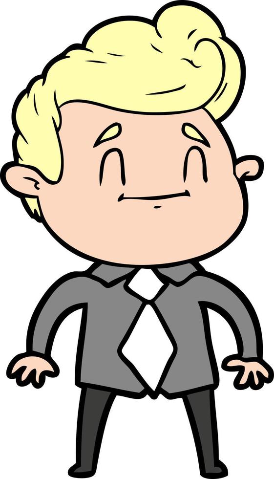 Vector man character in cartoon style