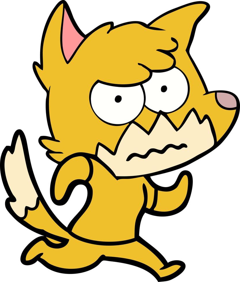 doodle character cartoon fox vector