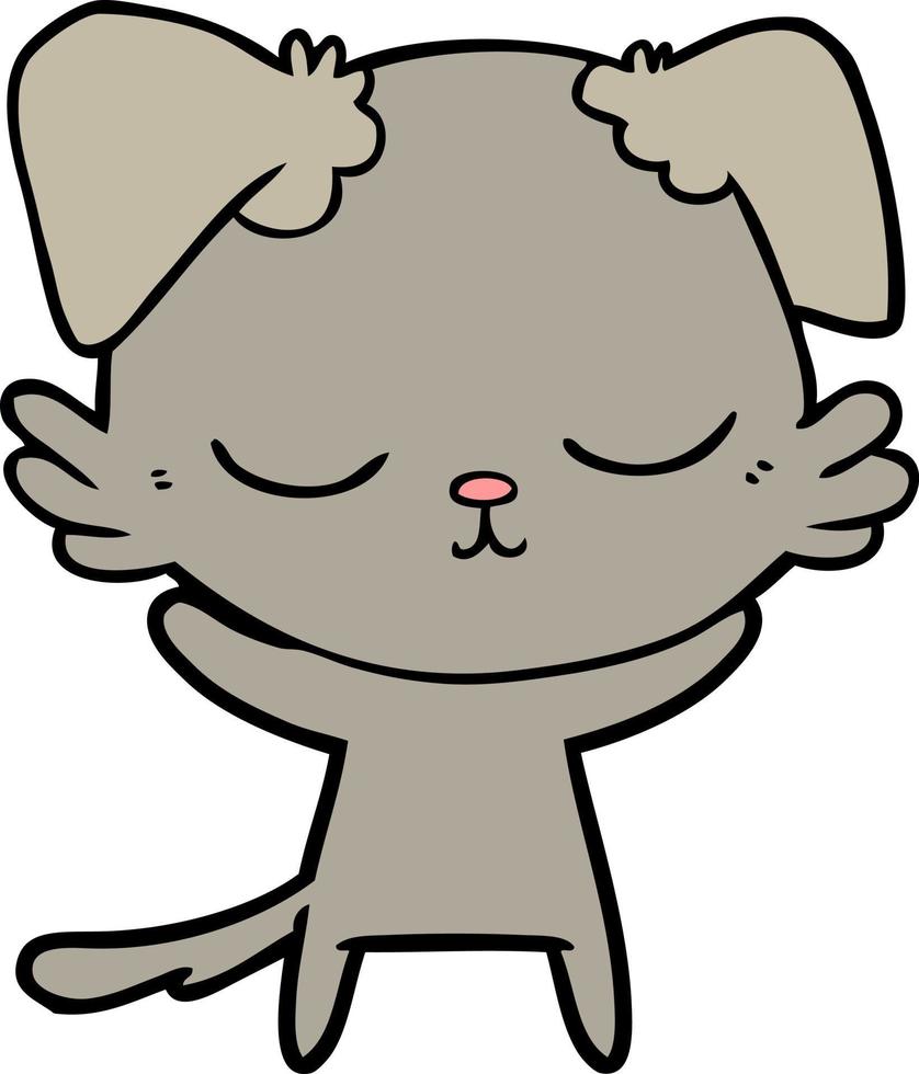 Vector dog character in cartoon style
