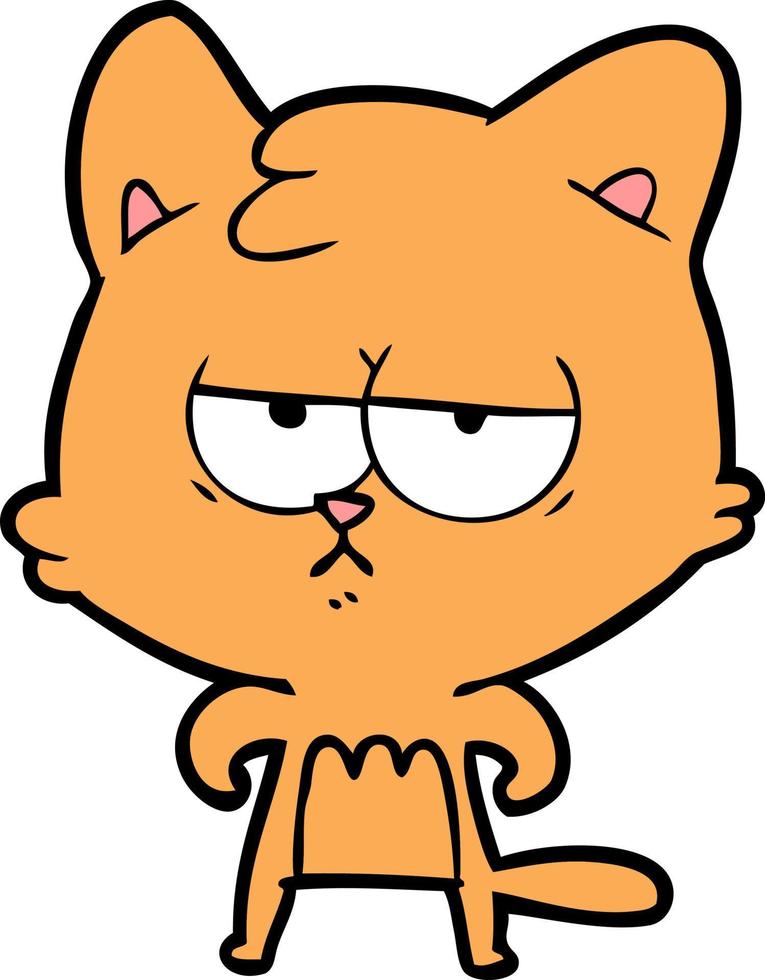 Vector cat character in cartoon style