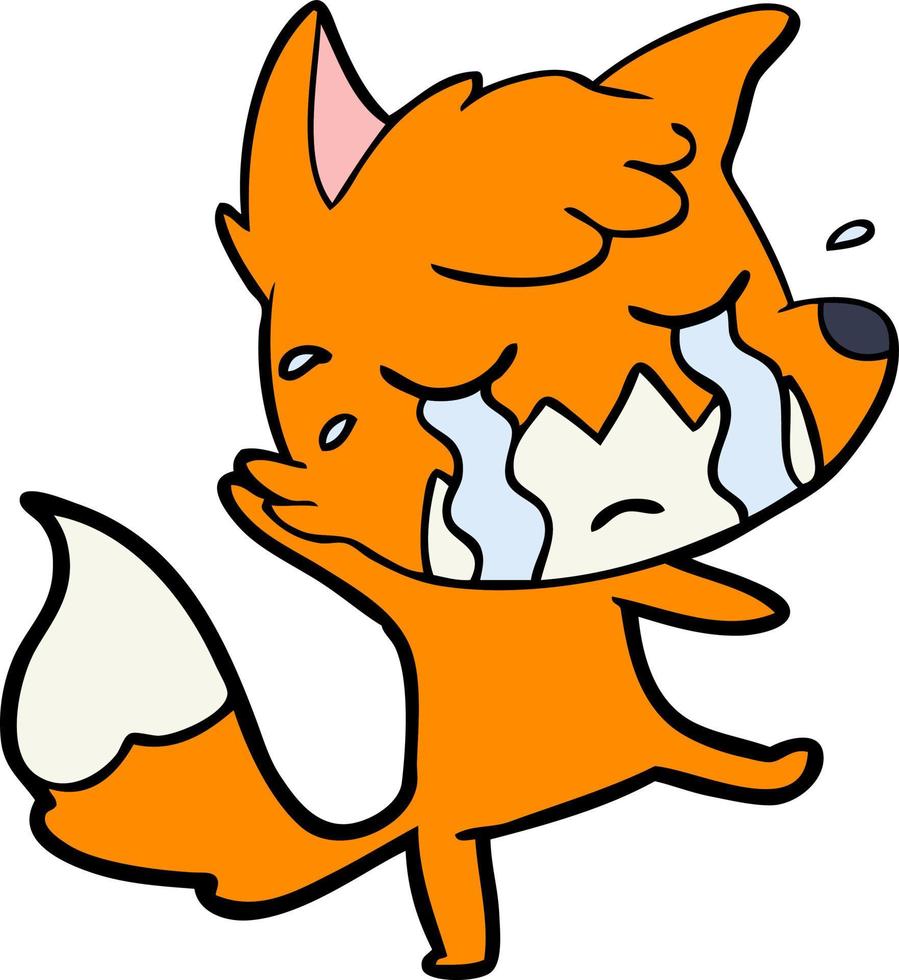 Vector fox character in cartoon style