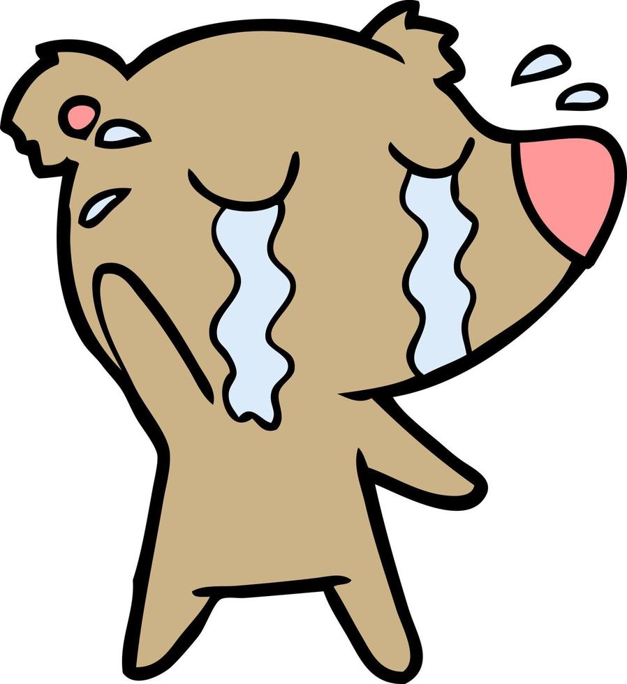 Vector bear character in cartoon style