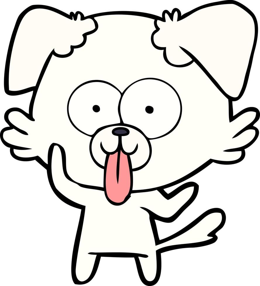 Vector dog character in cartoon style