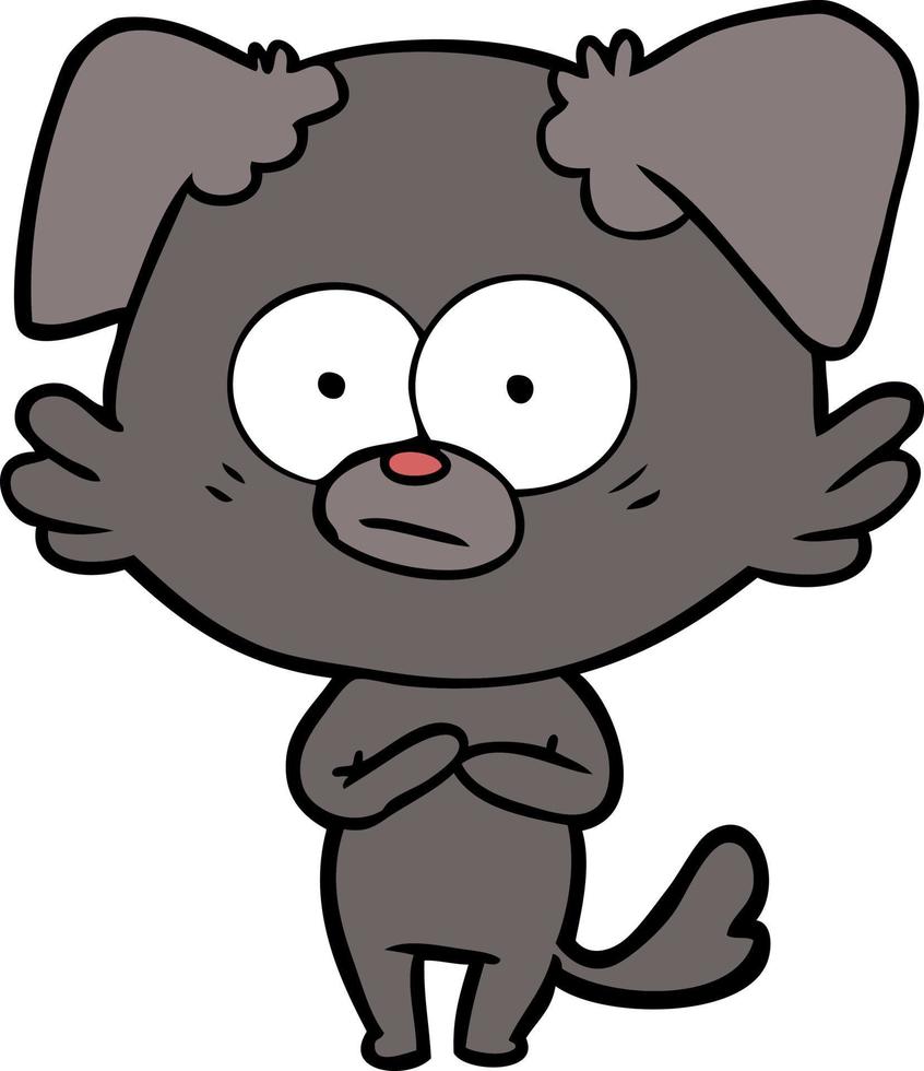 doodle character cartoon dog vector