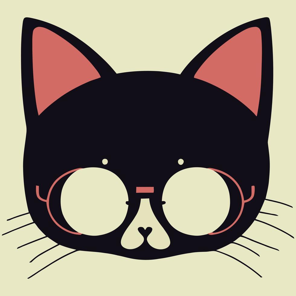 illustration Vector graphic of cat mask isolated perfect for prin