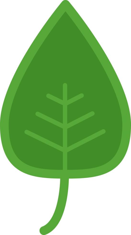 Green tree leaf, illustration, on a white background. vector