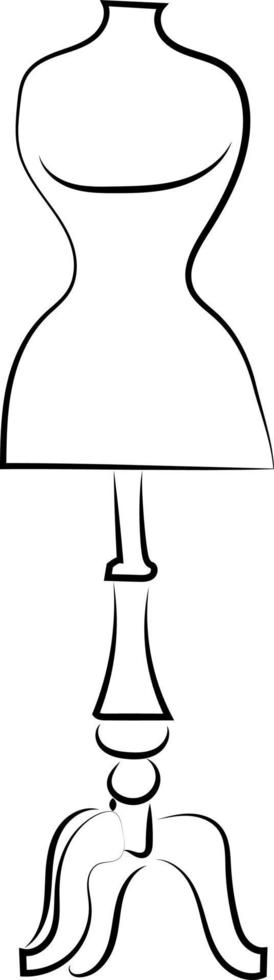 Dummy doll, illustration, vector on white background.