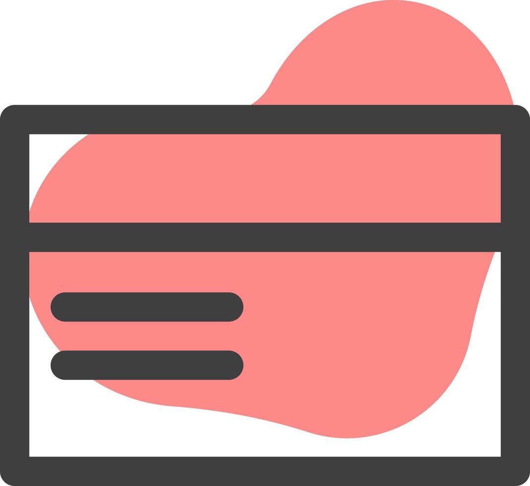 Interface card, illustration, vector, on a white background. vector